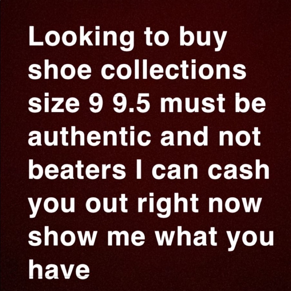Buying shoe collections looking for retro’s